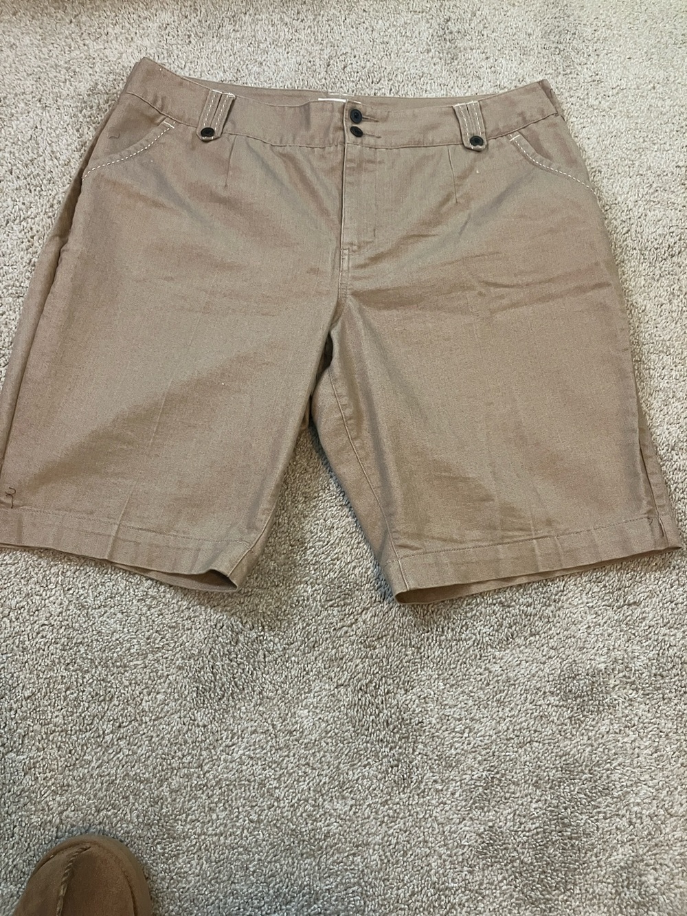Cato Women's Tan Bermuda Shorts